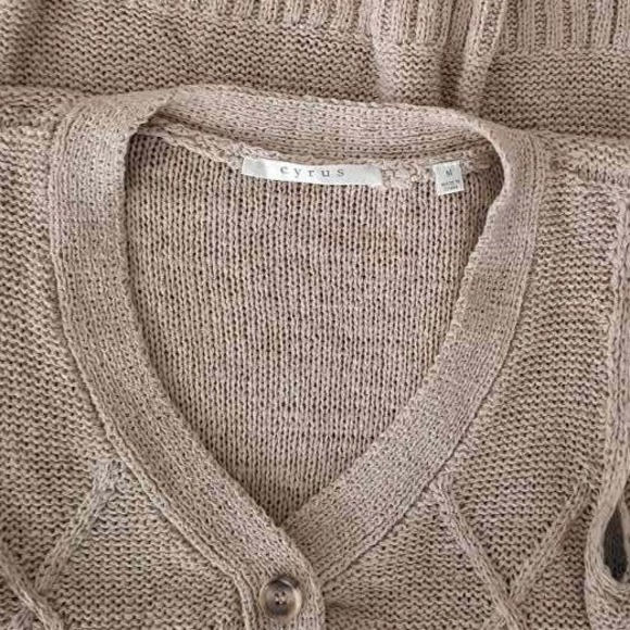 Cyrus Y2K Preppy‎ Button Front Sweater Vest Womens M NWOT - Picture 4 of 8